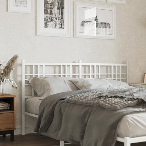  The Living Store Kovinsko vzglavje belo 150 cm - Vzglavje, (21498736) Cene