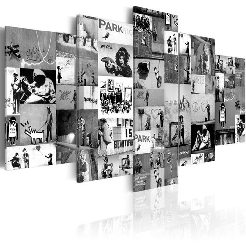  Slika - Banksy: Graffiti Collage IV 100x50 Slike