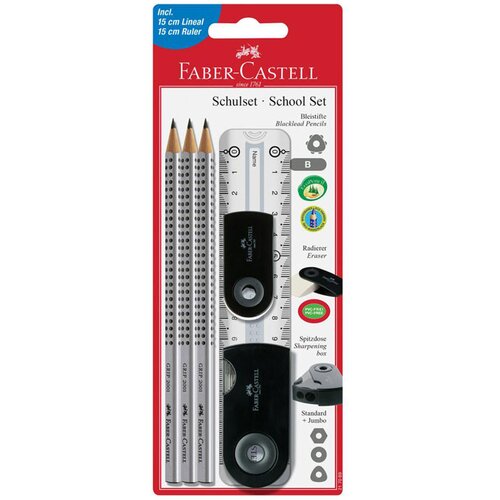 Faber-Castell Set Faber-Castell Grip, črn Cene