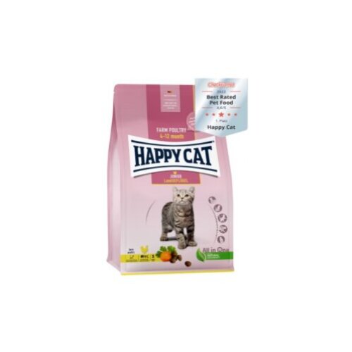 Happy Cat Young Junior Farm Poultry Granulirana hrana premium kvaliteta, 1.3kg Slike