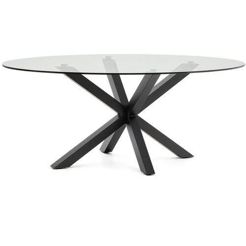 Kave Home Jedilna miza s stekleno mizno ploščo 100x200 cm Argo – Cene