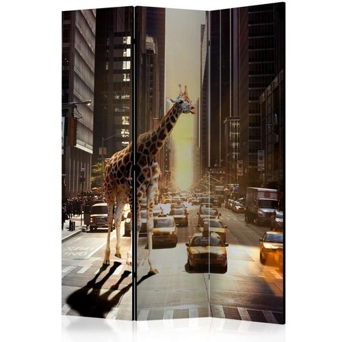  Paravan u 3 dijela - Giraffe in the Big City [Room Dividers] 135x172 Slike