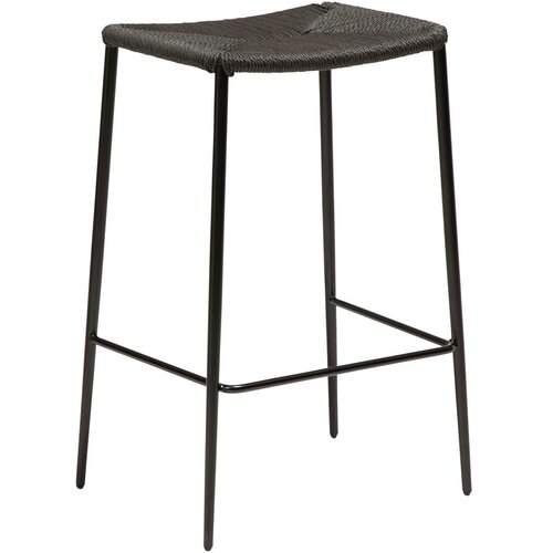 DAN-FORM Denmark Črn barski stol z jeklenim podnožjem DAN-FORM Stiletto, višina 68 cm Cene