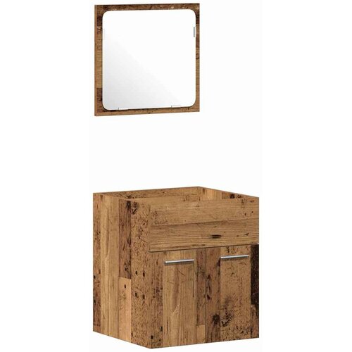  Set namje&amp;scaron;taja za kupaonicu 4 pcs Staro drvo Konstruirano drvo Slike