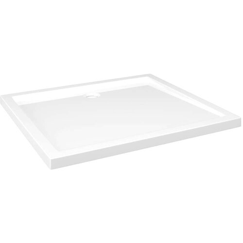 VidaXL Pravokutna ABS tu&amp;scaron;-kada bijela 80 x 90 cm Slike