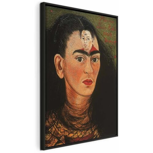  Slika - Frida Kahlo – Diego and I 40x60 U crnom drvenom okviru Cene
