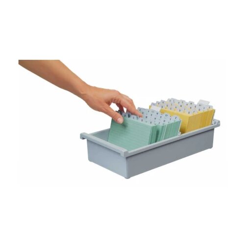  kutija za indexne kartice 1/1300 A6, otvorena han siva Cene