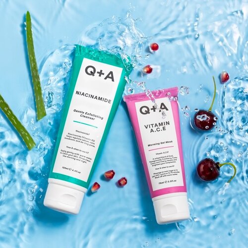 Q+A Vitamin A.C.E Warming Gel Mask toplotna gel maska za nego in sprostitev kože 75 ml za ženske Cene