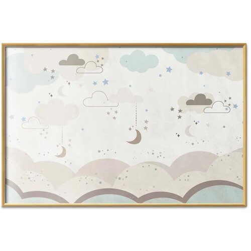  Plakat - Fairytale Night 42x29.7 Zlatni okvir Slike