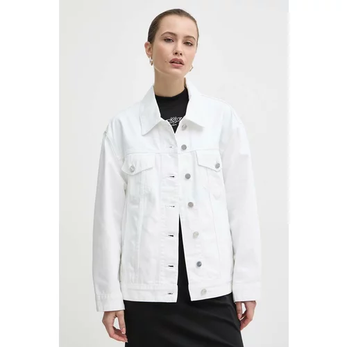 Miss Sixty Traper jakna x Keith Haring za žene, boja: bijela, za prijelazno razdoblje, oversize, 6L1WJ2450000