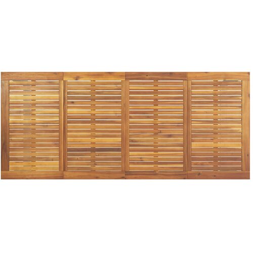  Vrtni set za objed 7 kom. Siva Čvrsto drvo akacije 200 x 90 x 75 cm Slike