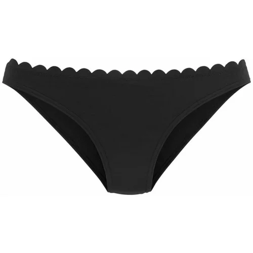 Lascana Bikini hlačke 'Scallop' črna