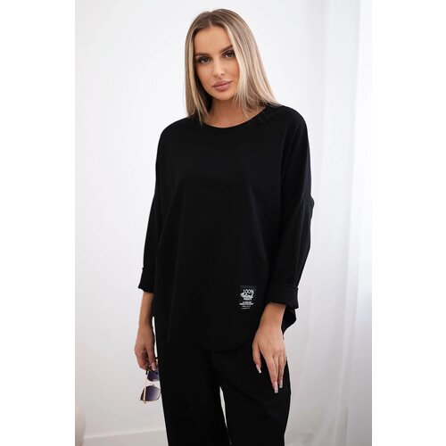 Kesi Włoski Włoski Set Punto Milano Winter sweatshirt + pants black Cijene