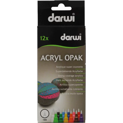 Darwi Acryl Opak Marker Set Miješati 12 x 3 ml