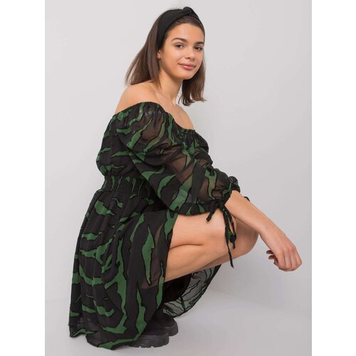 Factory Price Dress-LC-SK-22K-3040.19P-Black-Green Cijene