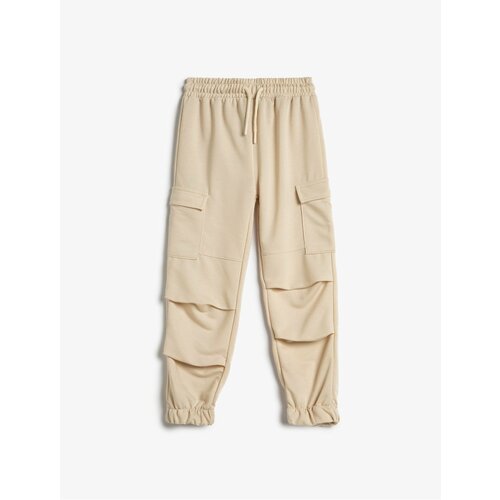 Koton Cargo Sweatpants with Layer Details Side Pockets with Tie Waist. Cene