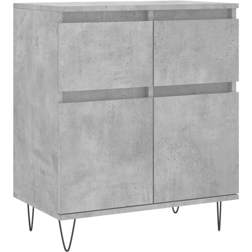  Komoda siva boja betona 60x35x70 cm od konstruiranog drva Slike