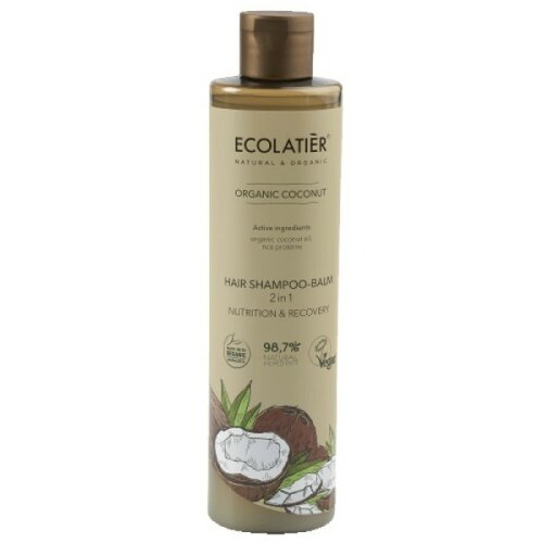 ECOLATIER šampon i balzam za kosu 2 u 1 sa organskim kokosovim uljem Slike