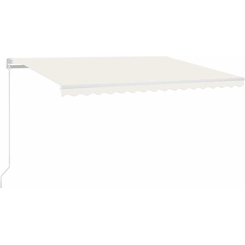 Maison Chic Ročno zložljiva tenda - Senčniki z LED lučmi 400x300 cm krem, (22041242) Cene