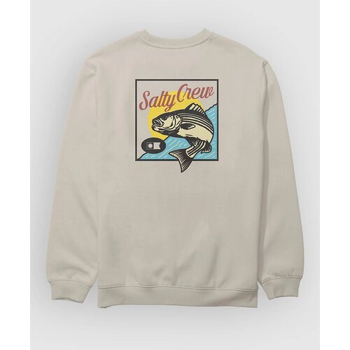 Salty Crew Striped Crew Pulover moonbeam Slike