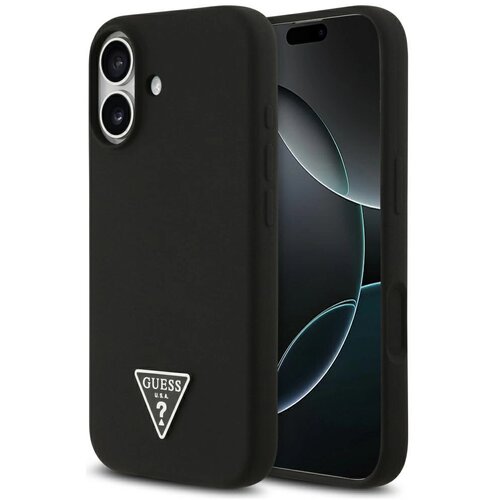 Guess SILIKONSKI OVITEK Z LOGOM IN TRIKOTNIKOM MAGSAFE ZA IPHONE 17 ZAŠČITNI, (5000338046) Cene