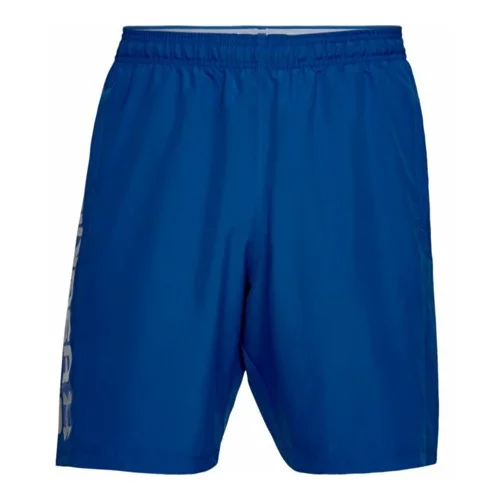 Under Armour UA Woven Graphic Wordmark Shorts, Royal/Steel, (20488178)