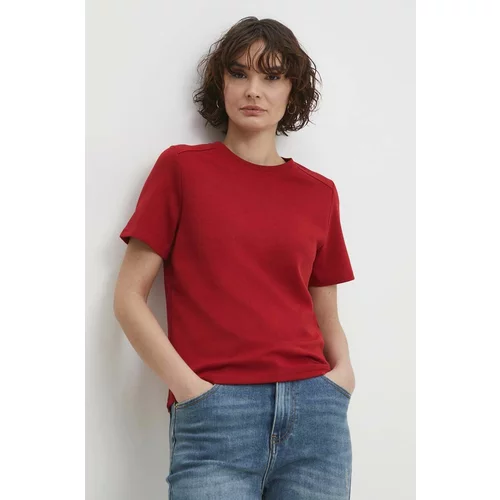 Answear Lab Kratka majica ženski, rdeča barva