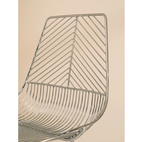 Premier Housewares Kovinski jedilni stol v srebrni barvi District &amp;ndash; Slike