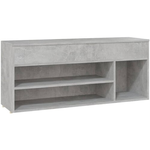 Maison Chic Klop za čevlje - Sedež za čevlje betonsko siva 105x30x45 cm iverna plo&amp;scaron;ča, (21776302) Slike