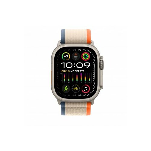 Apple watch 49mm band: orange/beige trail loop - m/l mt5x3zm/a Slike