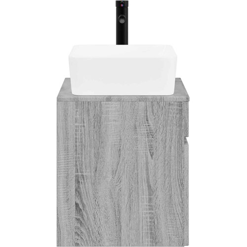  Set namje&amp;scaron;taja za kupaonicu Siva Sonoma Konstruirano drvo 59 x 44,5 x 50 cm Slike