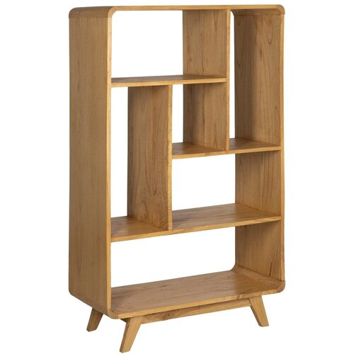Ixia Biblioteka od masivne indijske lipe u prirodnoj boji 90x150x40 cm Lysa – Cijene