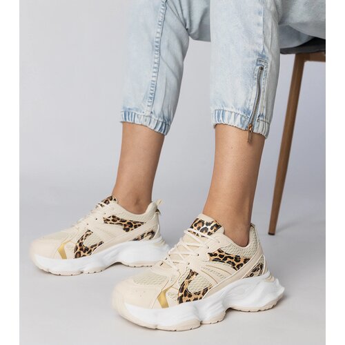 Gemre Leopard print sporty sneakers on a chunky sole Klarris Cene