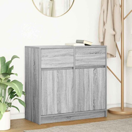  Komoda s ladicama siva sonoma 80x34x76 cm konstruirano drvo Cene