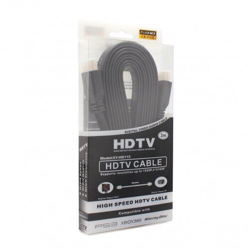 Teracell Kabl Flet HDMI na HDMI 3m crni Slike