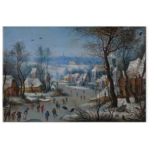  XXL slika - Pieter Brueghel the Younger &amp;ndash; Winter Games 200x133 Slike