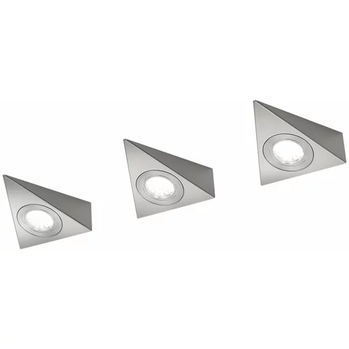 Tri O Kovinska stenska svetilka LED v srebrni barvi (dolžina 11 cm) Ecco - Trio