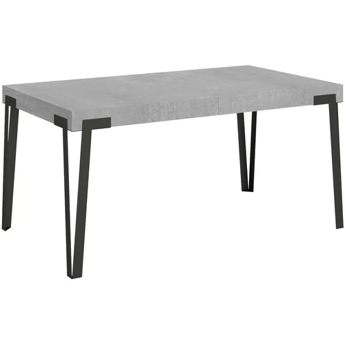 Itamoby   Rio (90x160/264 cm) - siva, barva nog: antracit - raztegljiva jedilna miza, (20841922)