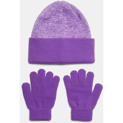 Under Armour G Beanie/Glove Combo Otro&amp;scaron;ka kapa s &amp;scaron;iltom Vijolična Slike