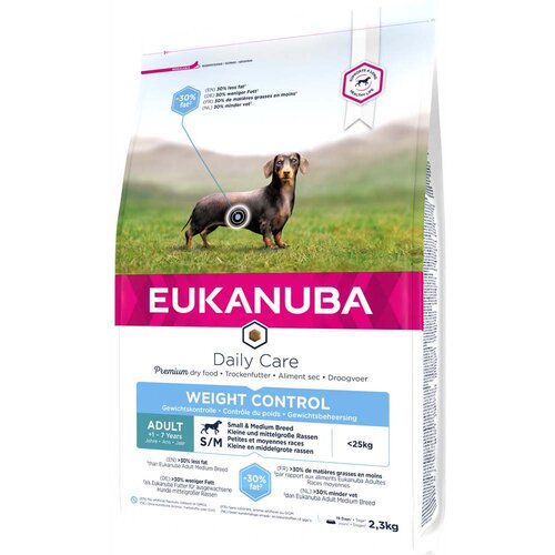 Eukanuba Daily Care Weight Control Small/Medium Adult Dog - 2,3 kg Cijene