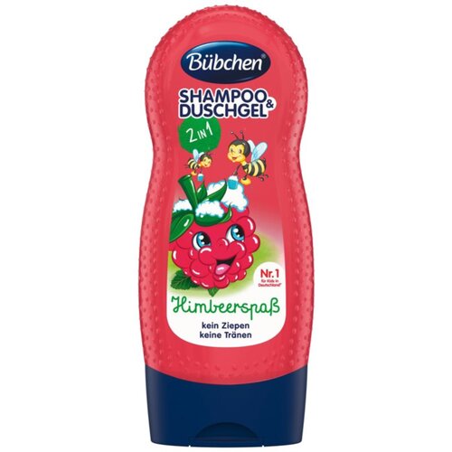 B&amp;uuml;bchen Kids Shampoo &amp;amp; Shower &amp;scaron;ampon i gel za tu&amp;scaron;iranje 2 u 1 Himbeere 230 ml Slike