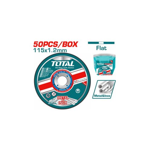 Total Rezna ploča za metal -inox,set 50 kom., 115mm x 1,2 mm x 22,2 mm TAC22111550 Cene