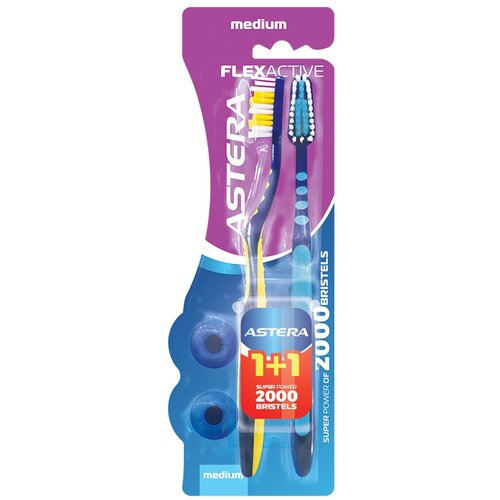 Astera Četkice za zube Flex Active 1+1 Medium Cene