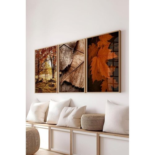 WALLXPERT Ç-300706 - 3040 set dekorativnih slika u više boja (3 komada) Cene