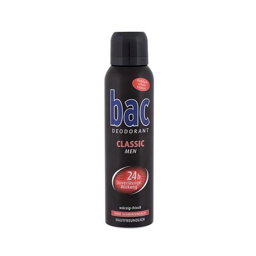 BAC Classic 24h deodorant v spreju brez aluminija 150 ml za moške Cene