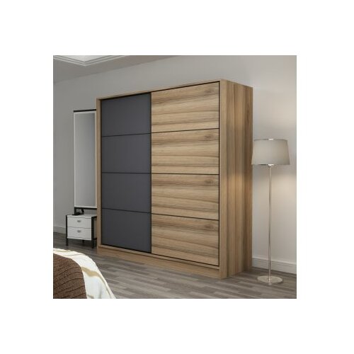 Woody Fashion Ormar Kale 180x190x52cm Bež-Antracit Slike