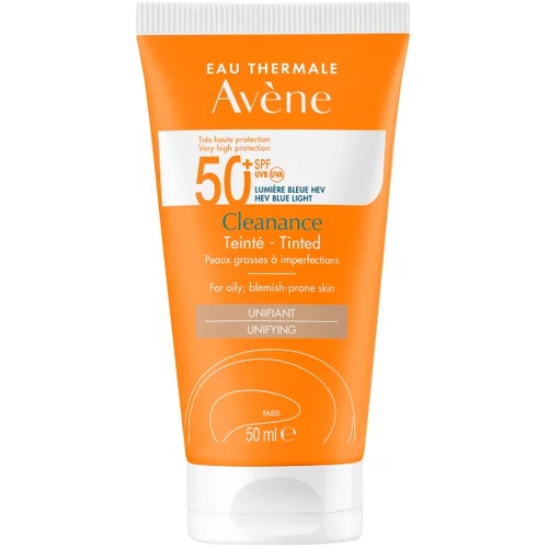Avene Cleanance Tinted Sun Cream vodootporan proizvod za zaštitu lica od sunca masna 50 ml za ženske