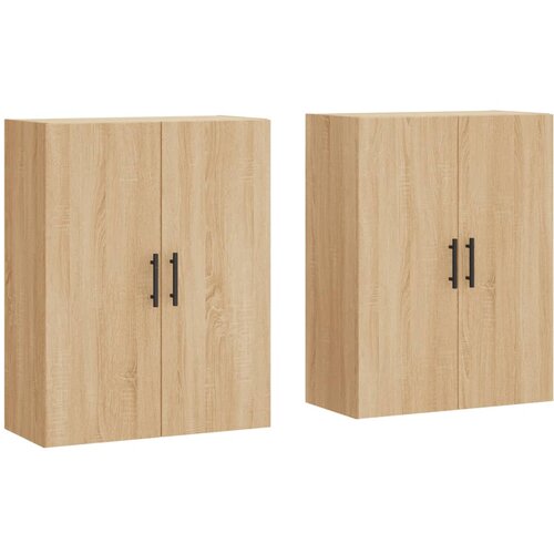 Maison Chic Stenska omarica - Zidna omarica 2 kosa sonoma hrast 69,5x34x90 cm iu862, (22063313) Cene