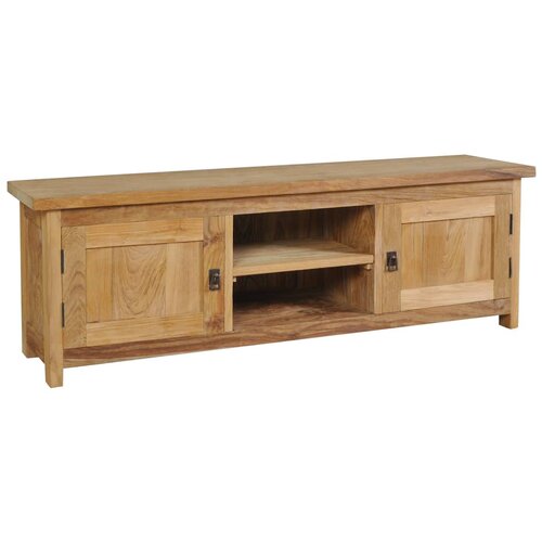 The Living Store TV omarica trdna tikovina 120x30x40 cm - TV Omarica, (21375267) Slike