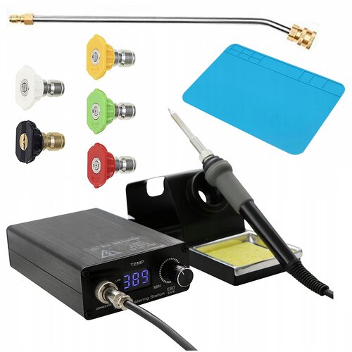 Rosfix SET SPAJKALNA POSTAJA T12OAO &ndash; OLED ZASLON, 75W, 200&ndash;450&deg;C | LANCA 1/4", 5 &Scaron;OB, PODLOGA 20X30, (5000075841) Cene